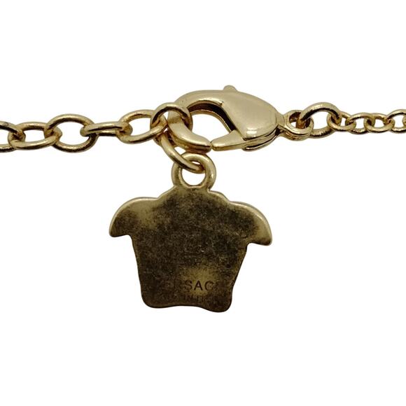 Versace Mothet of Pearl Gold Medusa Necklace - Picture 5 of 10